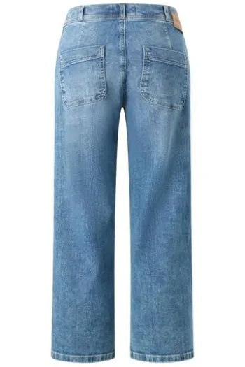 ANGELS Culotte-Jeans Linn Smart bleached blue used Relaxed Fit