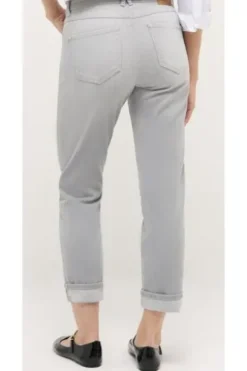 ANGELS 7/8 Jeans Darleen Turn up light grey used Straight Fit