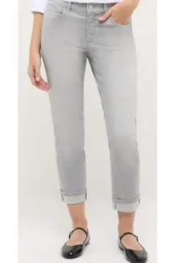 ANGELS 7/8 Jeans Darleen Turn up light grey used Straight Fit