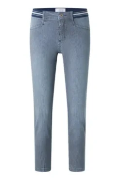 ANGELS 7/8 Jeans Ornella Sporty blue used gestreift Slim Fit