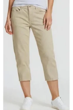 ANGELS Jeans Ornella Sporty sand used gestreift