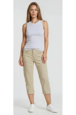 ANGELS Jeans Ornella Sporty sand used gestreift