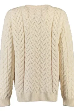 ARAN Strickjacke natur im typischen Irland Aran Strick