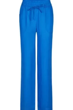 BARBARA LEBEK Leinen-Hose ocean blue
