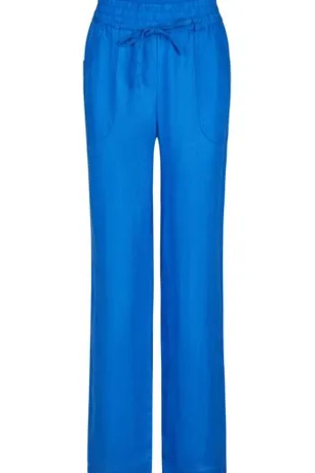 BARBARA LEBEK Leinen-Hose ocean blue