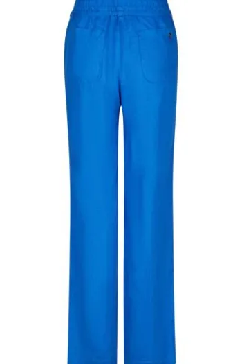BARBARA LEBEK Leinen-Hose ocean blue