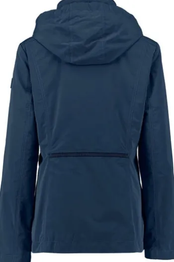 BARBARA LEBEK Steppjacke bordeaux mit modischem Webpelz