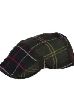 BARBOUR Galli Flat Cap oliv kariert