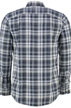 BARBOUR Hemd Witton Checked navy kariert Regular Fit Langarm