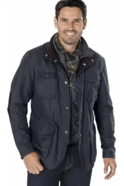 BARBOUR Ogston Wachsjacke navy