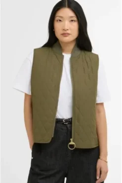 BARBOUR Steppweste Roeburn Gilet oliv