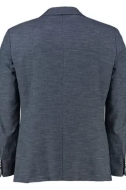 BENVENUTO Sakko blau mit Leinen