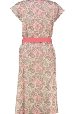 BERWIN Kleid koralle Paisley in Natur-Qualität