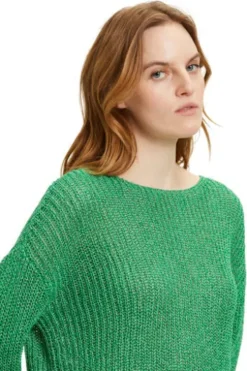 BETTY BARCLAY Basic-Strickpullover grün