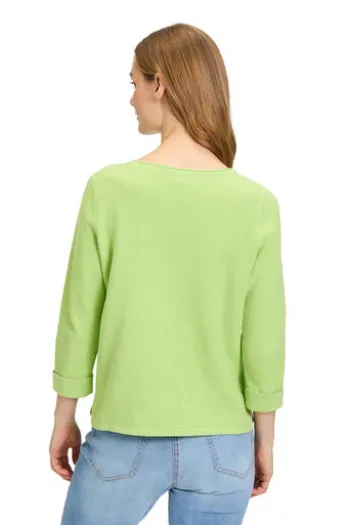 BETTY BARCLAY Feinstick-Pullover opaline green 3/4-Arm