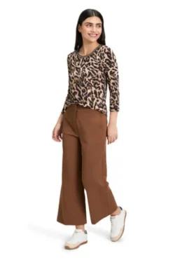 BETTY BARCLAY Shirt black/beige gemustert