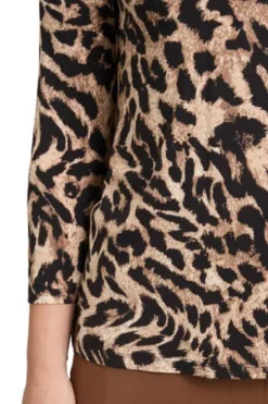BETTY BARCLAY Shirt black/beige gemustert