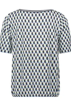 BETTY BARCLAY Shirt blue/green gemustert