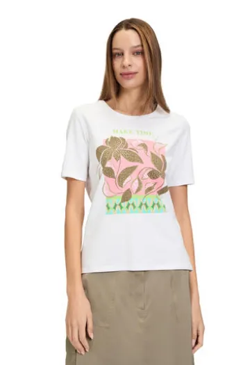 BETTY BARCLAY Shirt Weiß Kurzarm