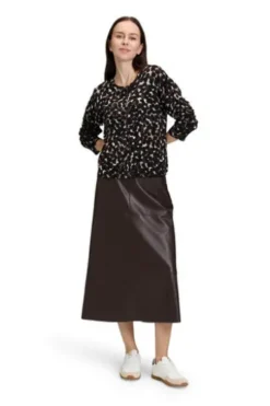 BETTY BARCLAY Strickjacke braun/beige gemustert