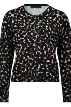 BETTY BARCLAY Strickjacke braun/beige gemustert