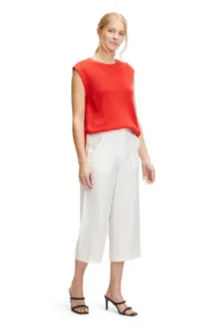 BETTY BARCLAY Strick-Top poppy red