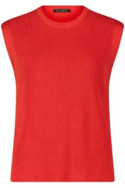 BETTY BARCLAY Strick-Top poppy red