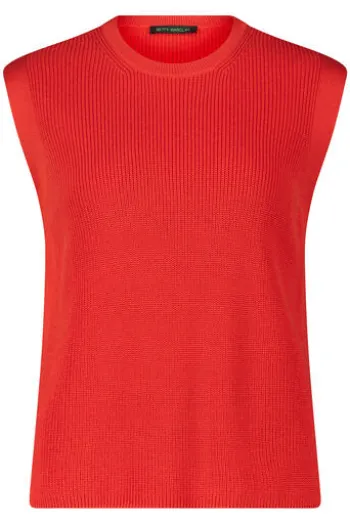 BETTY BARCLAY Strick-Top poppy red