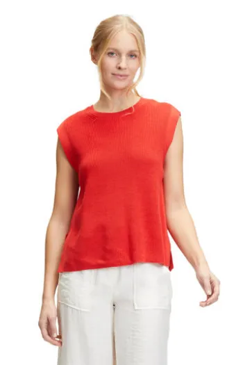 BETTY BARCLAY Strick-Top poppy red