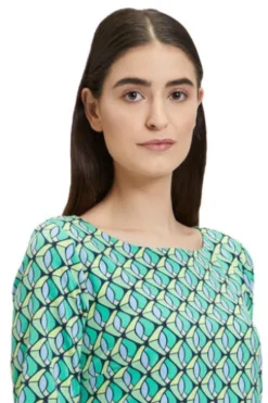 BETTY BARCLAY Stufenkleid green/blue