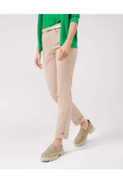 BRAX Baumwoll-Hose Carola beige Feminine Fit