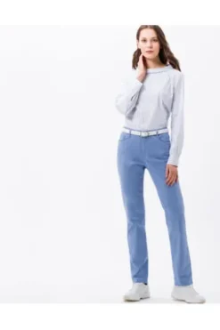BRAX Baumwoll-Hose Carola hellblau Feminine Fit