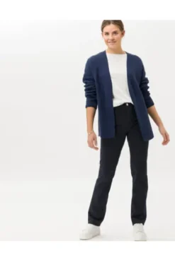 BRAX Baumwoll-Hose Carola marine Feminine Fit