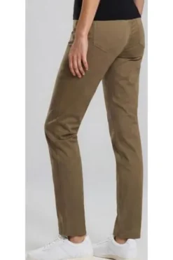BRAX Baumwoll-Hose Carola mocha brown Feminine Fit in superior Cotton-Premium-Qualität