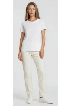 BRAX Baumwoll-Hose Carola white Feminine Fit in superior Cotton-Premium-Qualität