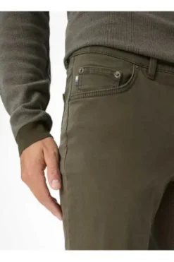 BRAX Baumwoll-Jeans Cooper Marathon olive Regular Fit