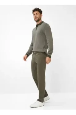 BRAX Baumwoll-Jeans Cooper Marathon olive Regular Fit