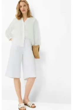 BRAX Bermuda-Hose Maine white Wide Fit