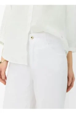 BRAX Bermuda-Hose Maine white Wide Fit