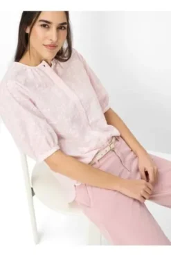 BRAX Bluse Vea dusty rose Kurzarm