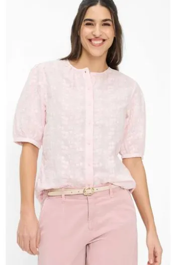 BRAX Bluse Vea dusty rose Kurzarm
