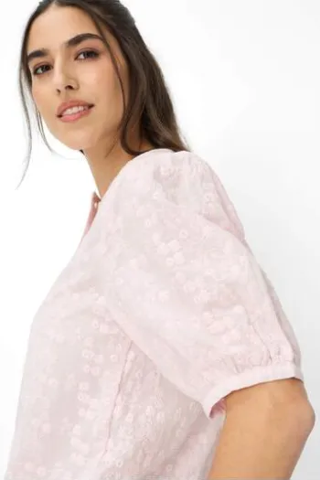BRAX Bluse Vea dusty rose Kurzarm