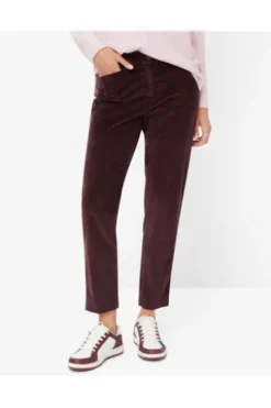 BRAX Cordhose Mara beere Regular Fit