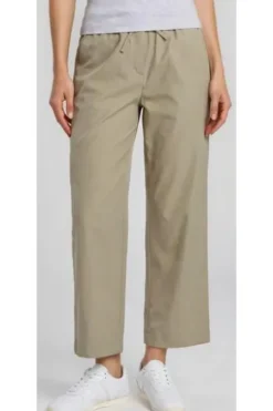 BRAX 6/8 Culotte-Hose Maine soft greige-beige Wide Fit in Premium-Qualität