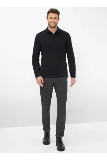 BRAX Five Pocket Baumwoll Hose Chuck perma black gemustert Modern Fit