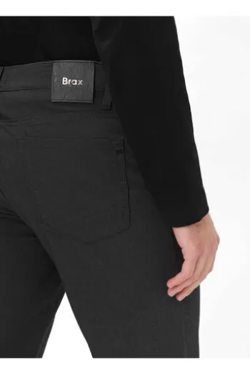 BRAX Five Pocket Baumwoll Hose Chuck perma black gemustert Modern Fit
