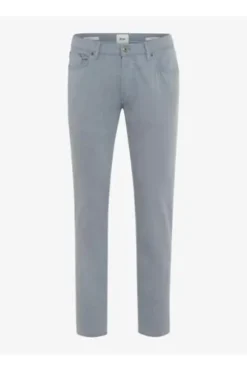 BRAX Five Pocket Baumwoll Hose Chuck smoke blue gemustert Modern Fit