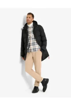 BRAX Flanell Hemd Kay grau kariert Modern Fit Langarm