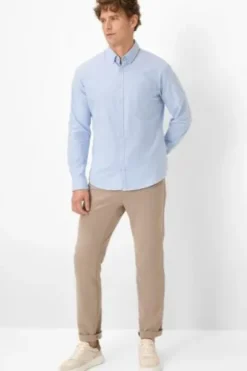 BRAX Hemd Daniel U sky Modern Fit Langarm