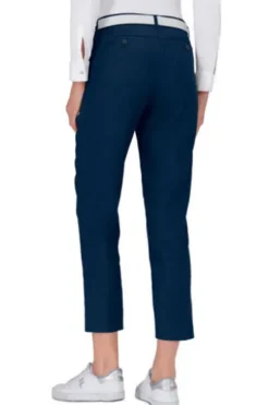 BRAX 7/8 Hose Maron blau Slim Fit in Leinen-Stretch Qualität